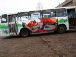 Graffiti na autobusach MZK