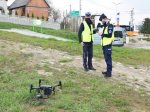 Policyjny dron w akcji nad DK 42 